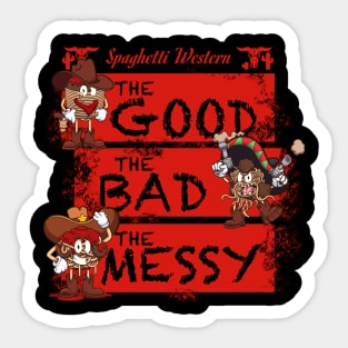 Spaghetti Western Cartoon Sticker